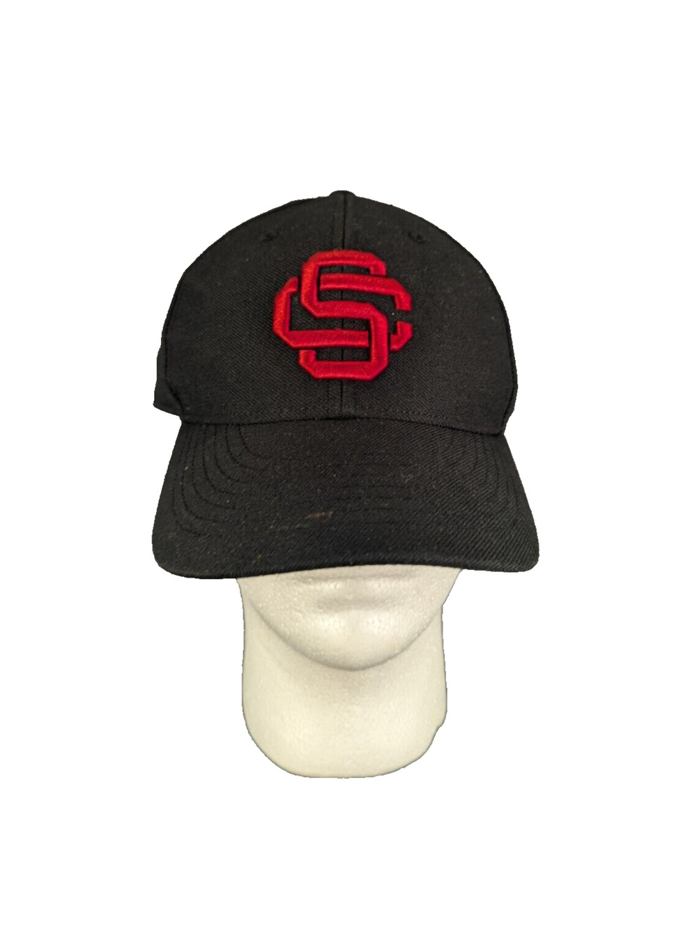 USC Trojans Hat Mens 7 3/8 Fitted Cap Team Trojan South Carolina Black
